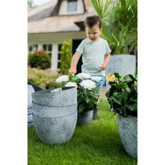 TS Pflanzschale, Cera-Mix Nova, frostbeständig und leichtgewichtig, concrete, 55x55x23 cm, 136461