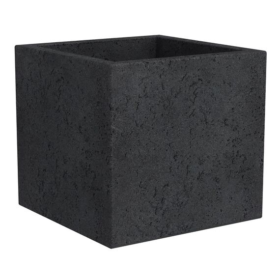 Pflanzenservice Übertöpfe Scheurich C-Cube 29 x 29 x 27 cm, Stony Black