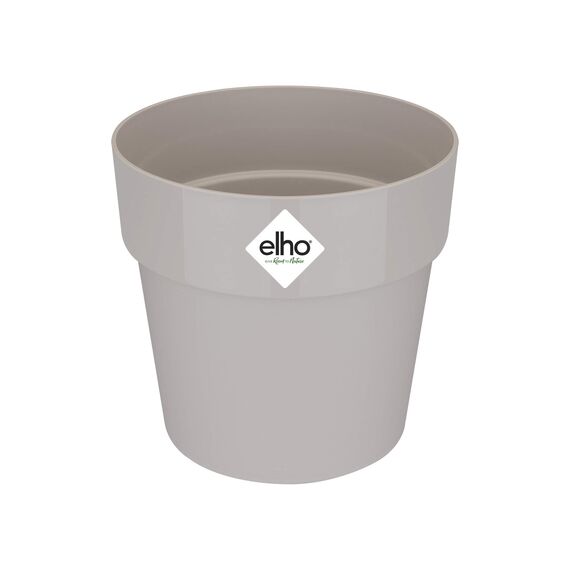 elho B.for Original Rund 22 - Blumentopf für Innen - Ø 22.0 x H 20.3 cm - Grau/Warmes Grau