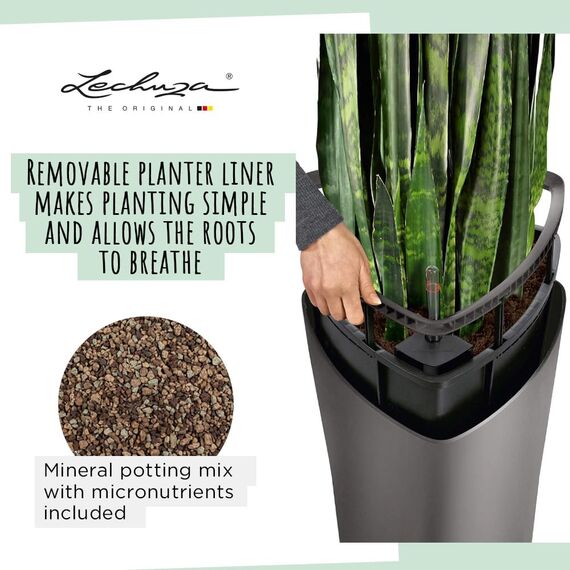 Lechuza Komplett-Set Delta 30 weiß Hochglanz