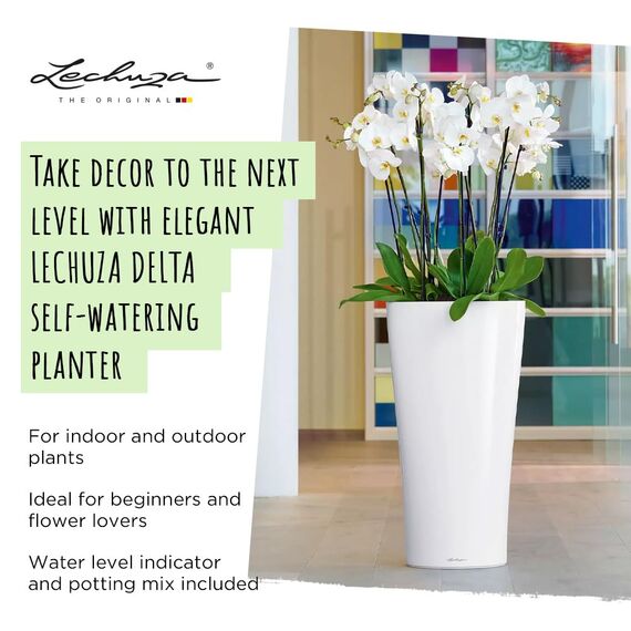 Lechuza Komplett-Set Delta 30 weiß Hochglanz