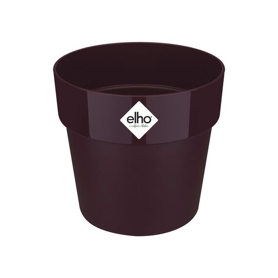 Elho B.for Original Rund 25, Blumentopf, für Innenräume, 100% recycelter Kunststoff, Ø 24,7 x H 23,2 cm, Violett/Brombeere, Violett