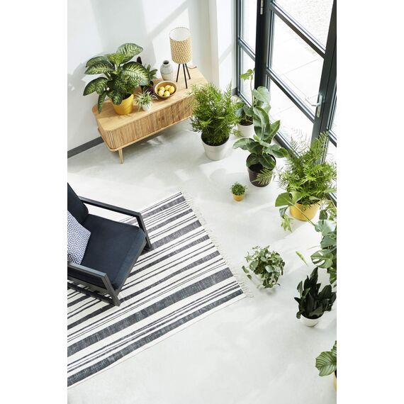 elho B.for Original Rund 22 - Blumentopf für Innen - Ø 22.0 x H 20.3 cm - Grau/Warmes Grau