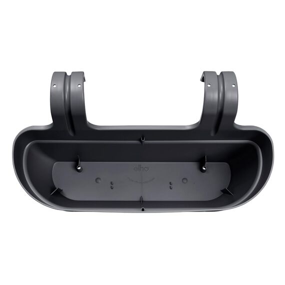 elho Vibia Campana Easy Hanger L 46 - Übertopf für Balkon & Außen - Ø 46.0 x H 26.5 cm - Schwarz/Anthrazit