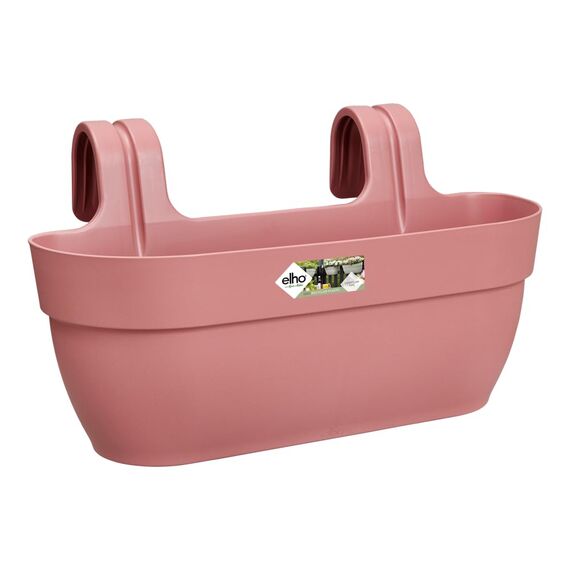 elho Vibia Campana Easy Hanger L 46 - Übertopf für Balkon & Außen - Ø 46.0 x H 26.5 cm - Rosa/Puderrosa