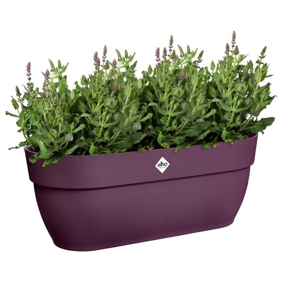 elho Vibia Campana Easy Hanger L 46 - Übertopf für Balkon & Außen - Ø 46.0 x H 26.5 cm - Lila/Ahorn Lila