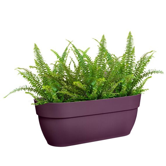 elho Vibia Campana Easy Hanger L 46 - Übertopf für Balkon & Außen - Ø 46.0 x H 26.5 cm - Lila/Ahorn Lila