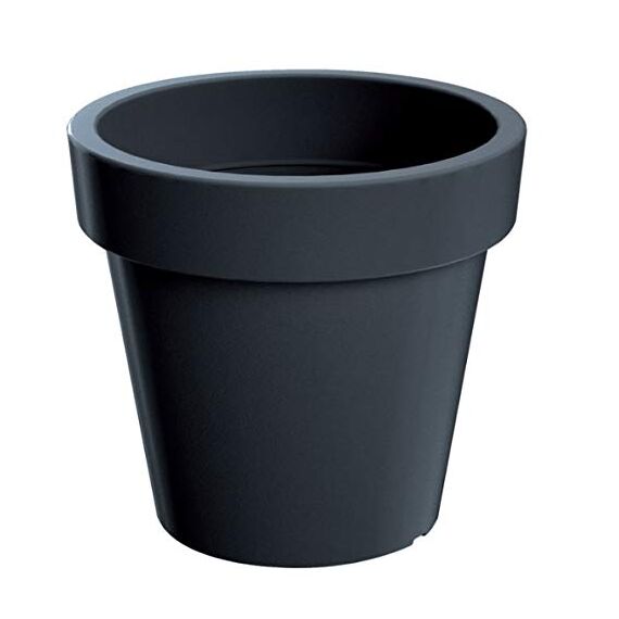 Blumentopf Blumenkübel Rund Pflanzkübel Pflanztopf Übertopf Lofly Größen & Farben wählbar (160 Anthrazit)