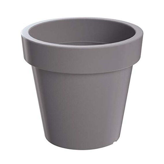 Blumentopf Blumenkübel Rund Pflanzkübel Pflanztopf Übertopf Lofly Größen & Farben wählbar (500 Grau)