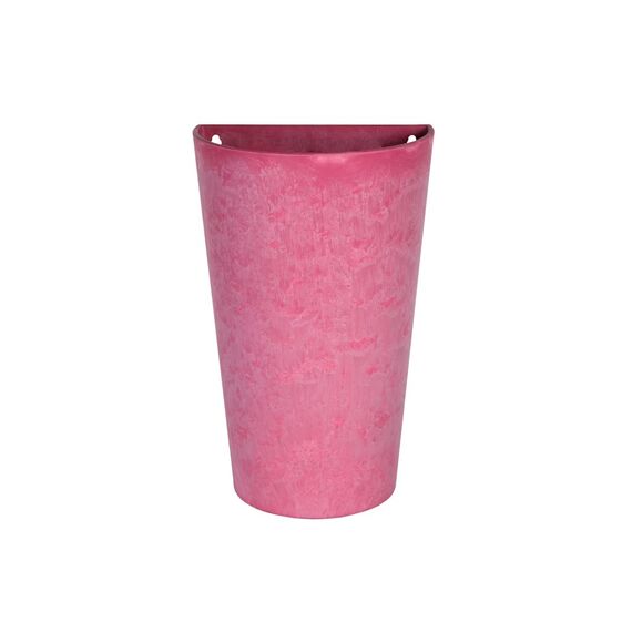Artstone Pflanzgefäß Wandtopf Claire, frostbeständig und leichtgewichtig, Pink, 30x18x49cm