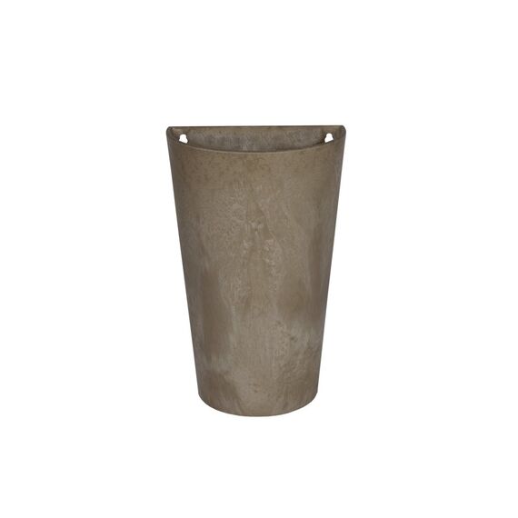 Artstone Pflanzgefäß Wandtopf Claire, frostbeständig und leichtgewichtig, Taupe