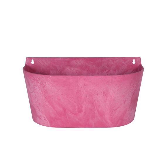 Artstone Pflanzgefäß Wandtopf Claire, frostbeständig und leichtgewichtig, Pink, 38x17x20cm