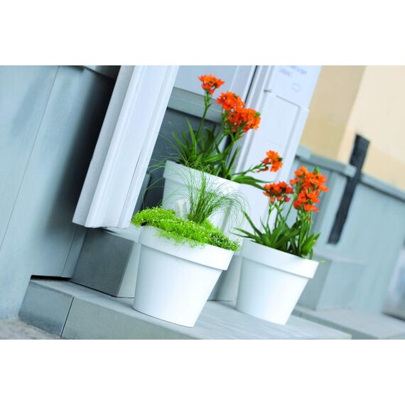 rg-vertrieb Blumentopf Blumenkübel Rund Pflanzkübel Pflanztopf Übertopf Lofly Größen & Farben wählbar (500 Anthrazit)