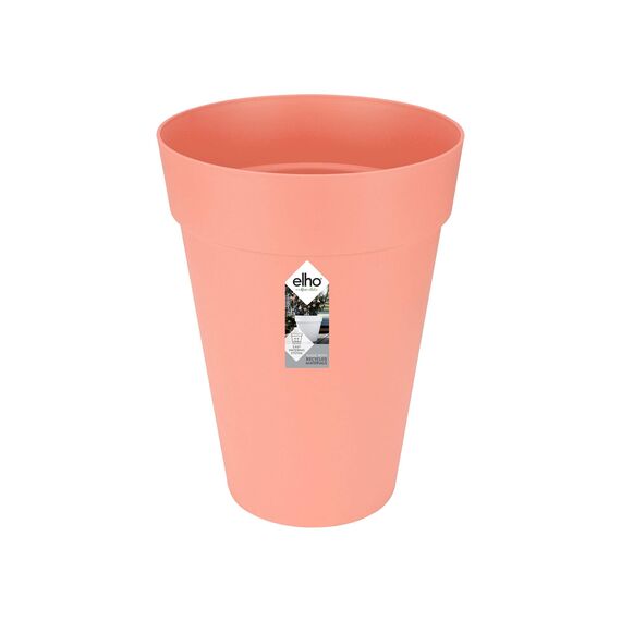 Elho Loft Urban Rund Hoch 35 - Blumentopf - Pfirsich - Draußen - Ø 34 x H 45.6 cm