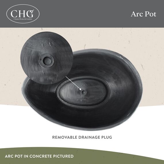 Classic Home and Garden 573D-102 Arc Pot Planter Beton