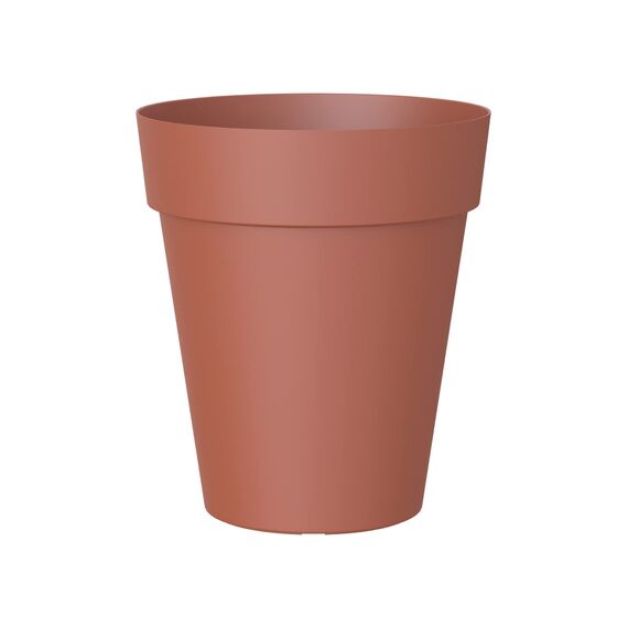 Artevasi Capri-Topf High, Hoher runder Kunststofftopf, 46cm, Farbe: Terrakotta