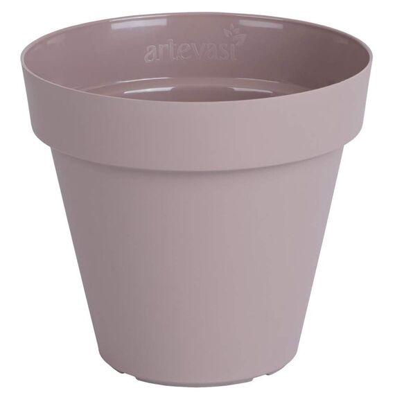 Artevasi Capri-Topf, Runder Plastiktopf, 20cm, Farbe: Taupe
