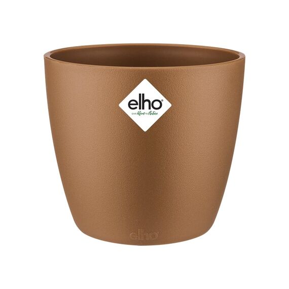 Elho Brussels Rund Mini 10,5 - Blumentopf - Samt Gold - Drinnen - Ø 11 x H 9.7 cm