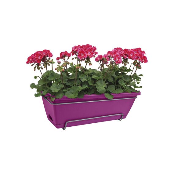 elho 5011805023500 50cm Barcelona Allin1 Planter, 19.68'', Cherry