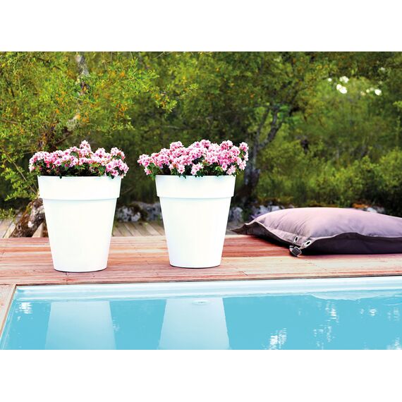 CAPRI HIGH POT 46CM WHITE