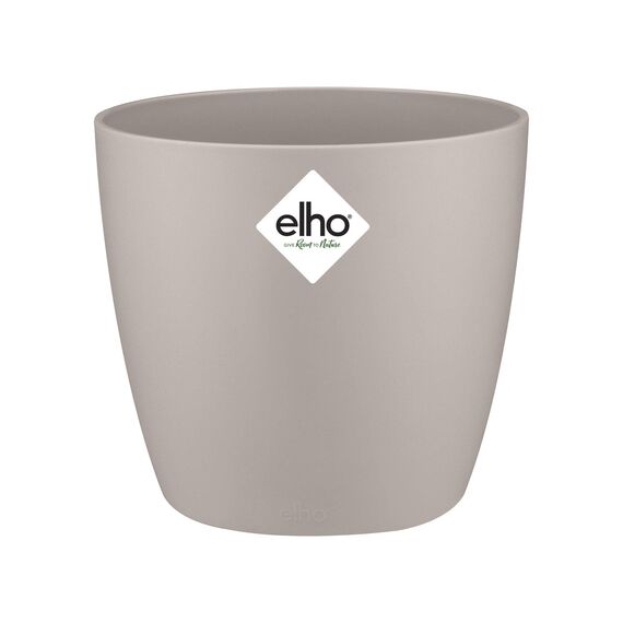 elho brussels rund mini 9,5cm Blumentopf - warmes grau
