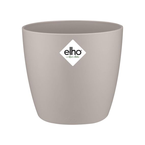 elho brussels rund mini 9,5cm Blumentopf - warmes grau