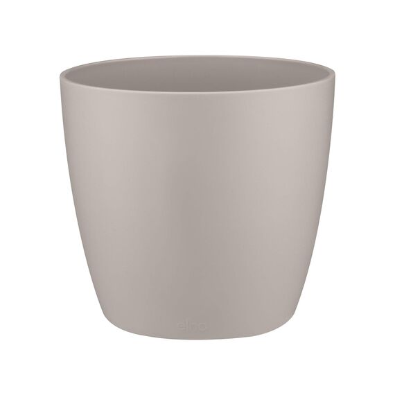 elho brussels rund mini 9,5cm Blumentopf - warmes grau