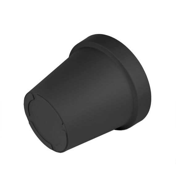 BigDean 2X XL Blumentopf Ø 50 cm aus Kunststoff - Anthrazit - Pflanztopf Containertopf Übertopf Pflanzkübel rund - Drainage-Möglichkeit