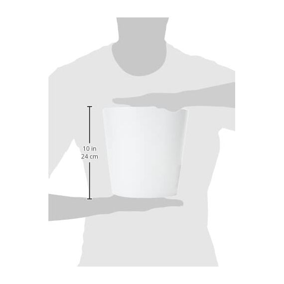 Soendgen Keramik Blumenübertopf, Dallas Esprit, weiß, 21 x 21 x 21 cm, 0078/0021/0847