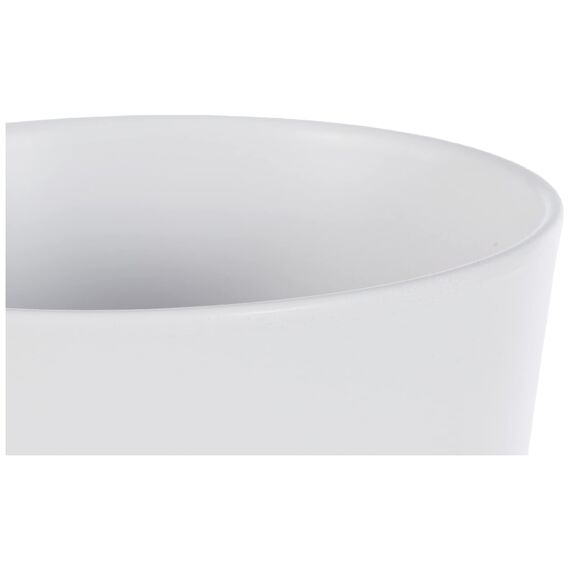 Soendgen Keramik Blumenübertopf, Dallas Esprit, weiß, 14 x 14 x 13 cm, 0078/0014/0847