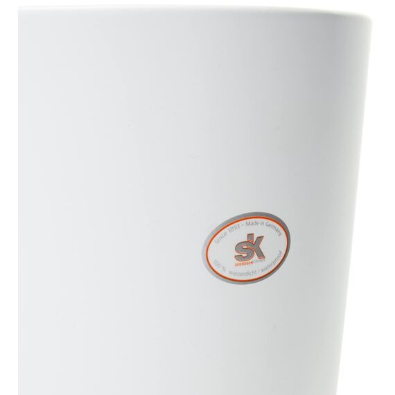 Soendgen Keramik Blumenübertopf, Dallas Esprit, weiß, 21 x 21 x 21 cm, 0078/0021/0847