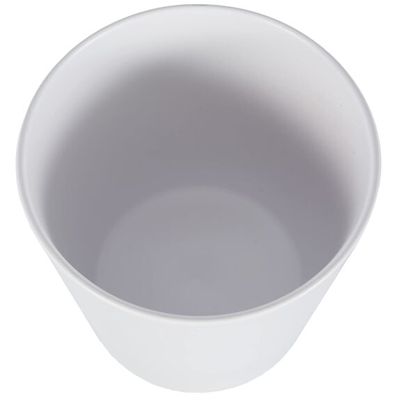 Soendgen Keramik Blumenübertopf, Dallas Esprit, weiß, 14 x 14 x 13 cm, 0078/0014/0847