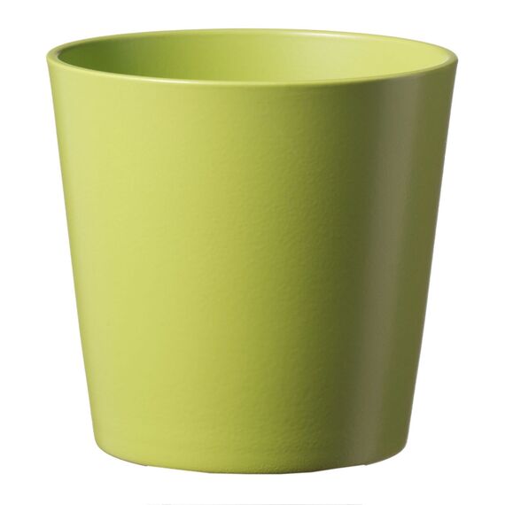 Soendgen Keramik Blumenübertopf, Dallas Esprit, bananagrün, 14 x 14 x 13 cm, 0078/0014/1756