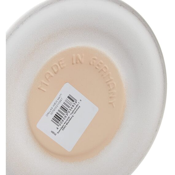 Soendgen Keramik Blumenübertopf, Dallas Esprit, weiß, 21 x 21 x 21 cm, 0078/0021/0847