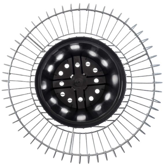 KADAX Gabionen-Pflanzkorb, Gabione, Blumentopf für Draußen, Blumen, Garten, Terrasse, runder Pflanzkübel aus verzinktem Stahl, Pflanzgefäß, Deko, Steinkorb, Hochbeet, wetterfest (Ø 66 cm, H: 40 cm)