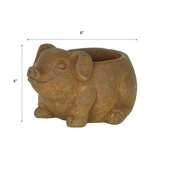 Classic Home and Garden Zement Buddies Tier-Pflanzgefäß – niedliche Schreibtischdekoration – UV-beschichtete Tiervase mit Ablaufstopfen – Sukkulenten-Blumentopf für den Innen- und Außenbereich