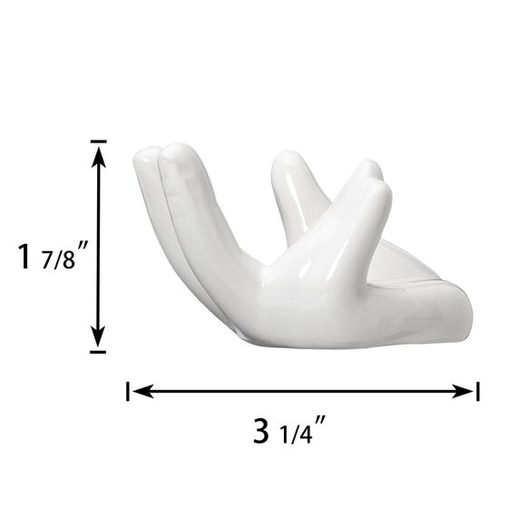 Dahey Luft-Pflanzenhalter, Set mit 3 niedlichen Keramik-Mini-Hand-Ständer für Luftpflanzen, Tillandsien, Kleiner Behälter, Topfpflanze, dekorative Heimdekoration für Schreibtisch, Tisch, Regal