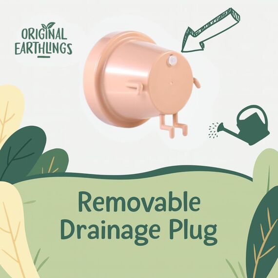 Original Earthlings Blumentopf für den Innenbereich, mit großer Persönlichkeit, Blumentopf für den Innenbereich, süßes Geschenk für Einweihungsgeschenk, Geburtstagsgeschenke für Sie und Ihn (sitzend)