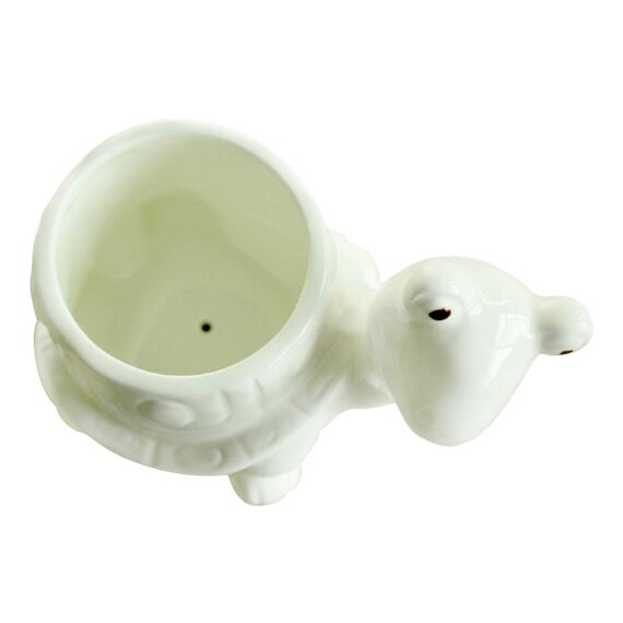 gelive Elefant weiß Keramik Sukkulente Übertopf Blumentopf Fenster Karton mit Untertasse