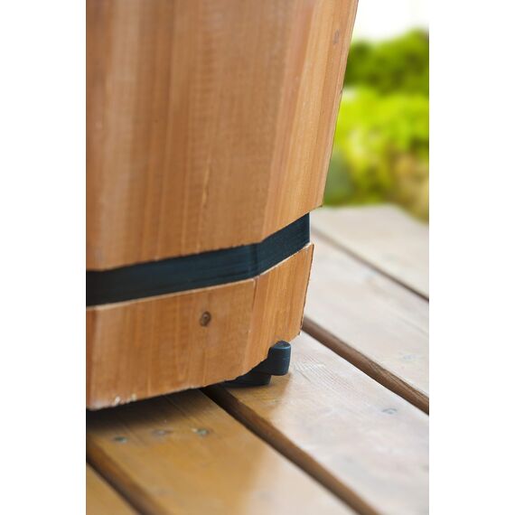 Bosmere Topfzehen, Blumentopferhöhungen für drinnen und draußen, verhindern Flecken und Verrottung auf Holz, Zement und Fliesen, Dunkelgrau (12 Stück)