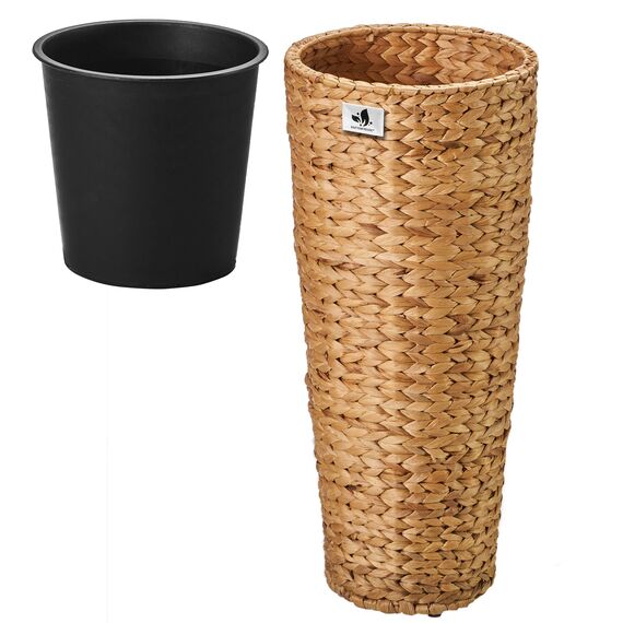 Gartenfreude mit Wasserhyazinthe 28 x 60 cm, inkl. wasserdichtem Kunststoffeinsatz, naturfarben, 4001-1009-002