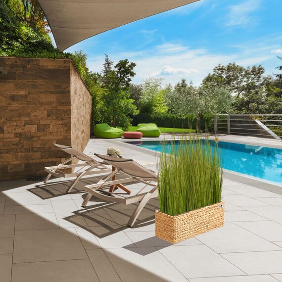 Gartenfreude Wasserhyazinthe, 77 x 28 x 28 cm, naturfarben