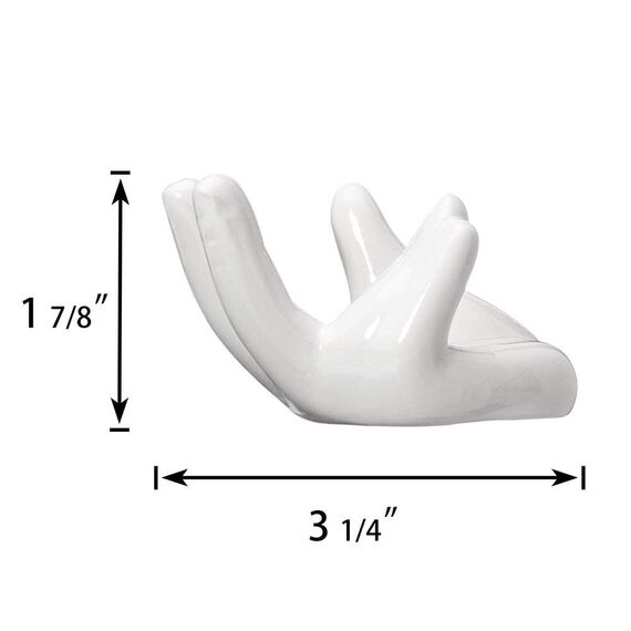 Dahey Zondam Air Plant Pot Keramik Tillandsia-Halter Hand White