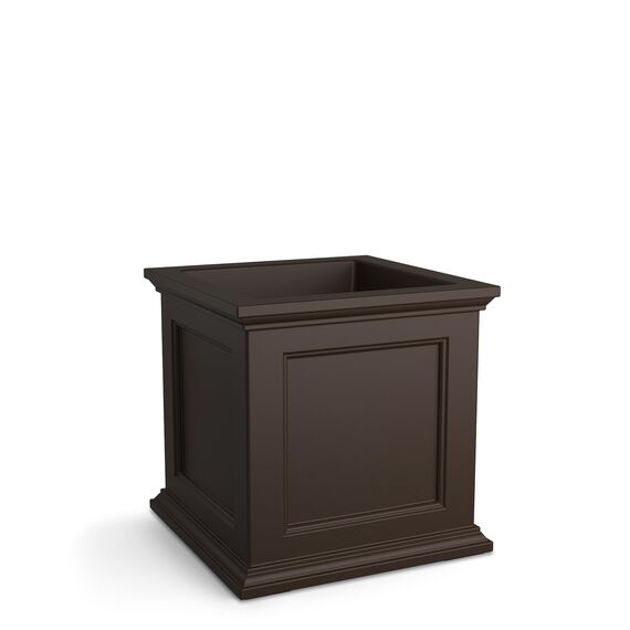 Mayne Fairfield quadratischer Übertopf für Blumen, selbstbewässernd, witterungsbeständig, langlebiges Outdoor-Design für Terrasse, Veranda oder Eingangsbereich, 50,8 cm