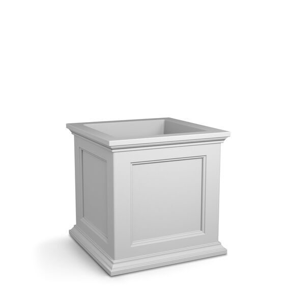 Mayne 5825W Fairfield Terrassen-Übertopf, Weiß, 50,8 cm