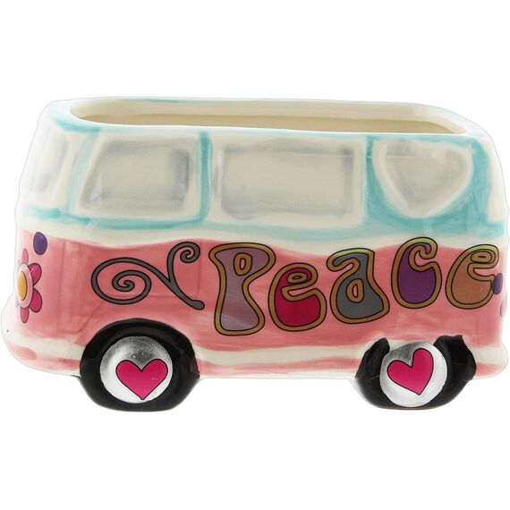 The Bridge Collection Hippie-Fahrzeug-Pflanztopf (Friedensbus)