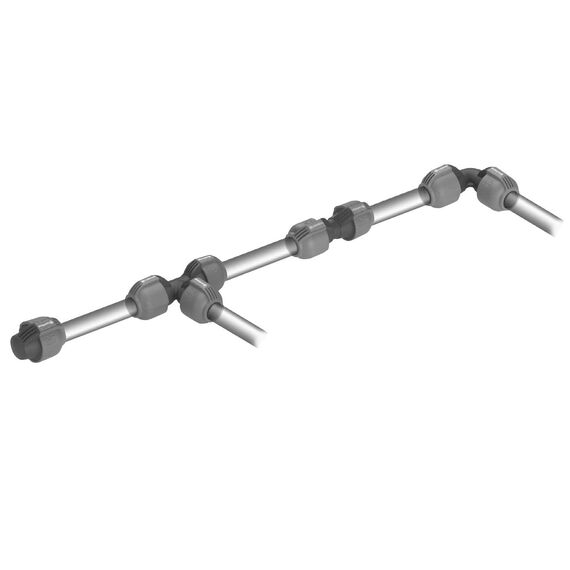 Gardena Sprinklersystem T-Stück: Rohrverbinder für Rohrabzweigung des Verlegerohrs, 25 mm, Quick&Easy Verbindungstechnik, kompatibel mit Gardena Verlegerohre 25 mm, werkzeuglose Montage (2771-20)