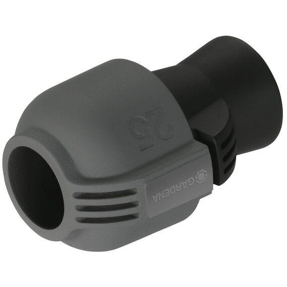 Gardena Sprinklersystem Verbinder: Verbindungsstück für Rohranschluss und für Direktanschluss an Hausinstallation, 25 mm x 3/4 Zoll-Innenewinde, Quick&Easy Verbindungstechnik (2761-20)