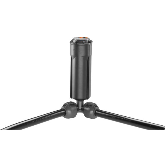 Gardena Sprinklersystem Winkelstück für Außengewinde: Verbindungsstück für Anschluss im Eckbereich von Turbinen-Versenkregner T 380, 25 mm x 3/4 Zoll, Quick&Easy Verbindungstechnik (2783-20)