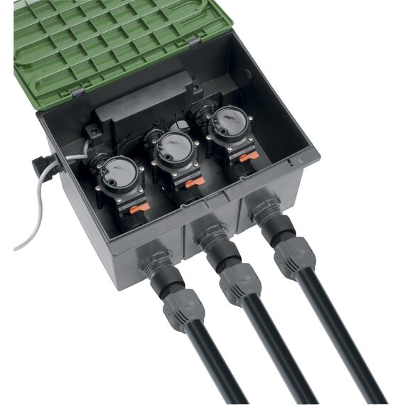 Gardena Sprinklersystem Verbinder: Verbindungsstück für Rohranschluss an Ventilboxen, Pipelines, Spiralschlauchboxen und an Hausinstallation, 25 mm x 1 Zoll-Innengewinde, Quick&Easy (2762-20)